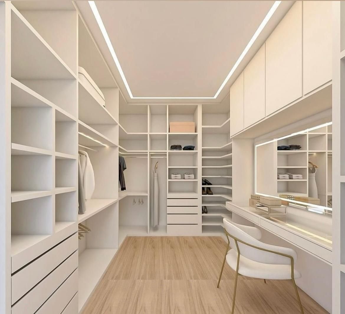 Closet amplio y moderno